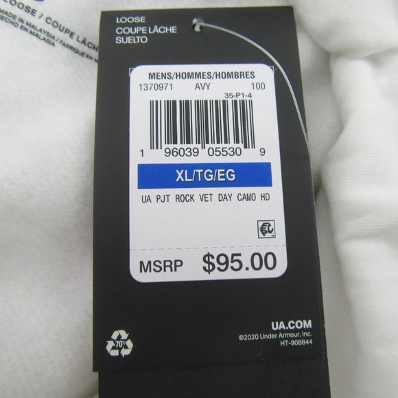 Under Armour Project Rock Veterans USA Camo Hoodie Mens Size XL NEW - Picture 13 of 14